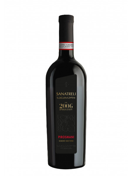 SANATRELI ПИРОСМАНИ вино грузинское полусухое красное 0.75л